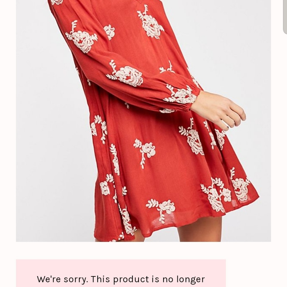 Free People Embroidered Austin Mini Dress
